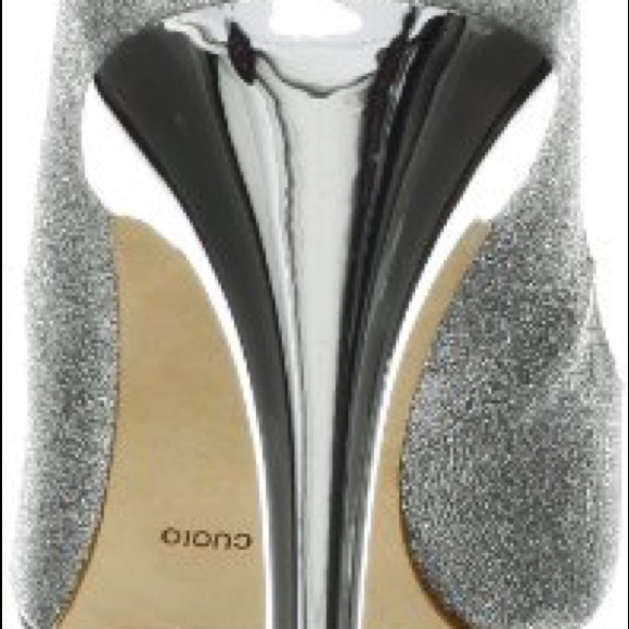 SOLD BCBGMaxAzria Sparkly Platform Heels - Picture 2 of 5